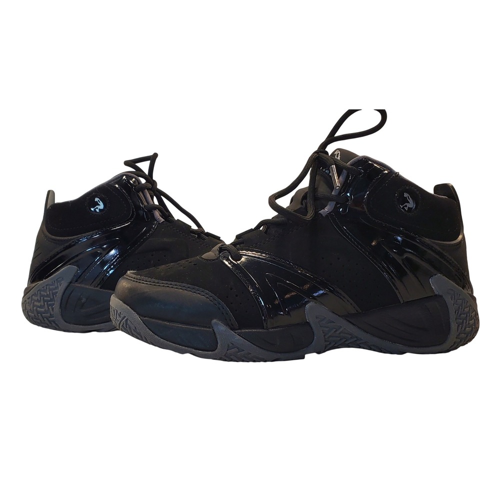 Shaq Devise Kids Basketball‎ Shoes Black Mid Top Sneakers AQ95051B Size 4Y